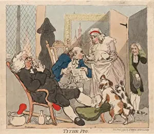 Thomas Rowlandson Drawings Prints: Drawings Prints, Print, Tithe Pig