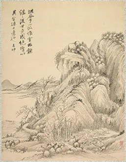 Dwellings beneath Folded Hills 1847 Tsubaki Chinzan Dwellings beneath Folded Hills 1847 Tsubaki Chinzan