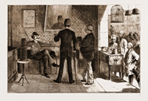 English Officers in the Egyptian Service: Trying on a Fez in Cairo, 1883 English Officers in the Egyptian Service: Trying on a Fez in Cairo, 1883