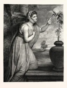 Lady Hamilton Print (1891 Engraving)