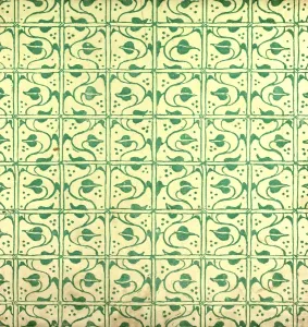 Arts And Crafts Illustrations Prints: Green Pattern