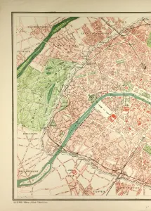 Illustrative Technique Artwork Prints: Map of Paris