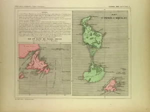 Engraved Historical Maps Prints: Map of Terra Nova