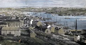 Vintage Illustrative Technique Prints: Sidney in 1861