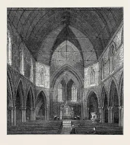 Vintage Church Architecture Prints: Source Size = 1893 x 2077