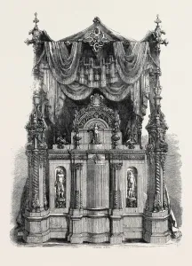 Austrian Bedstead Print, 3357 x 4572