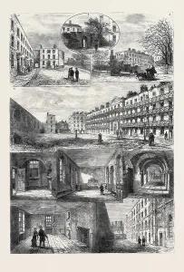 The Queens Bench Prison Engravings Print