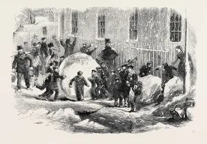 Print of a Large Snowball Gathering Size 3834 x 2633 Pixels
