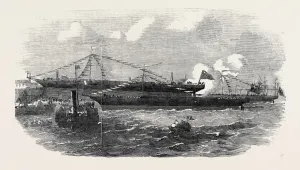 Launch of Three Iron Screw Steamers, at Jarrow Print