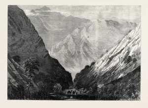 The Abyssinian Expedition Print: Tekonda Pass Engraving