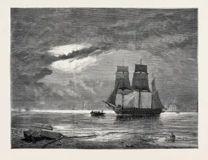 Historical Ship Illustration Prints: Source Size = 4942 x 3735
