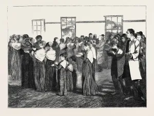 Liszt Collection Print: Shakers at Meeting, 1870 Engraving