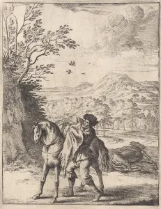 Fable of the horse and the mule, Dirk Stoop, John Ogilby, 1665 Fable of the horse and the mule, Dirk Stoop, John Ogilby, 1665
