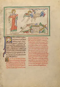English Illuminated Manuscripts Prints: The Fall of Babylon