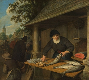 fishwife fish saleswoman stall market woman cleans fish fishwife fish saleswoman stall market woman cleans fish