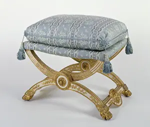 Print of a Folding Stool