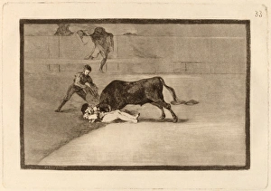 Francisco de Goya, La desgraciada muerte de Pepe Illo en la plaza de Madrid (The Francisco de Goya, La desgraciada muerte de Pepe Illo en la plaza de Madrid (The