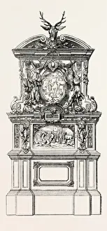 Antique Engraving Technique Prints: Frontispiece, by Cruchet