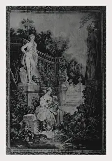 Idyllic Garden Scene Prints: Gardener