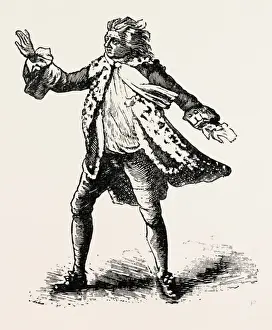 William Shakespeare Engravings Prints: Garrick as King Lear, Shakespeare, English Poet and Playwright, 1564-1616, Uk, 1893