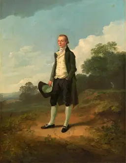 18th Century English Portraits Prints: George Biggin Signed and dated in black paint, lower right: Julius Ibbeston