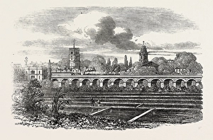 Hackney Station, and Watercress Plantation, London, Uk Hackney Station, and Watercress Plantation, London, Uk