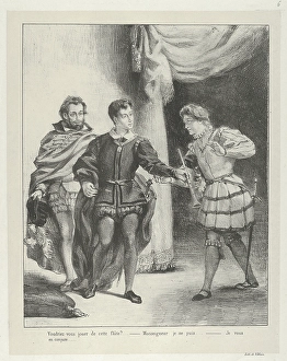 Hamlet Guildenstern 1834-43 Lithograph second state Hamlet Guildenstern 1834-43 Lithograph second state