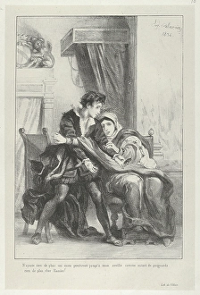 Hamlet Queen 1834 Lithograph third state four Hamlet Queen 1834 Lithograph third state four