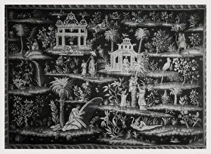Black And White Classical Art Prints: Harpist