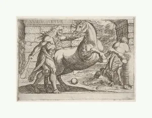 Hercules Mares Diomedes Hercules grasps bridle Hercules Mares Diomedes Hercules grasps bridle