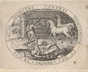 Hercules Stealing Horses Diomedes 16th century Hercules Stealing Horses Diomedes 16th century