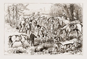 In the Hunting Field, home for the Holidays: Getting his First Brush, 1876 In the Hunting Field, home for the Holidays: Getting his First Brush, 1876