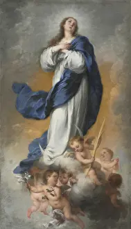 Bartolome Esteban Murillo Paintings Prints: Immaculate Conception 1680 Bartolome Esteban Murillo