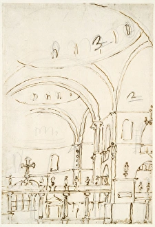 Interior Basilica San Marco Showing Crossing Interior Basilica San Marco Showing Crossing