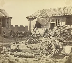 Interior Pehtang Fort showing Magazine Wooden Gun Interior Pehtang Fort showing Magazine Wooden Gun