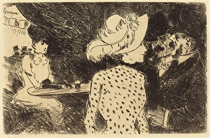 Jean-Louis Forain (French, 1852 - 1931), The Folies Bergere (refused plate, second plate) Jean-Louis Forain (French, 1852 - 1931), The Folies Bergere (refused plate, second plate)