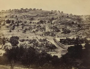 Jerusalem View Mount Olives Showing Garden Gethsemane Jerusalem View Mount Olives Showing Garden Gethsemane