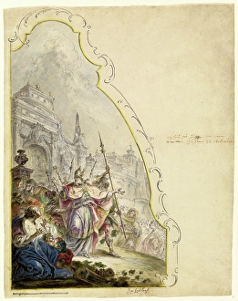 Johann Baptist Enderle, German (1725-1798), Saint Ignatius Leaving Antioch, 1773 Johann Baptist Enderle, German (1725-1798), Saint Ignatius Leaving Antioch, 1773
