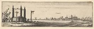 Wenceslaus Hollar Artist Prints: Kampen 1642-44 Etching second state two Sheet