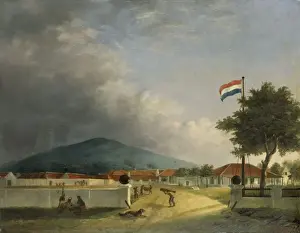 Dutch Colonial Architecture Prints: Kedawong Sugar Factory Pasuruan Java View complex