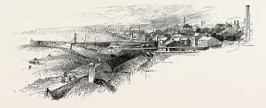 KIRKCALDY, FROM THE SOUTH-EAST, UK. A town and former royal burgh in Fife, on the KIRKCALDY, FROM THE SOUTH-EAST, UK. A town and former royal burgh in Fife, on the