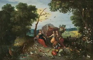 Four Elements In Art Prints: Landscape with Allegories of the Four Elements