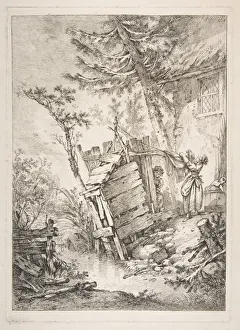Laundress 1756 Etching Print in First State