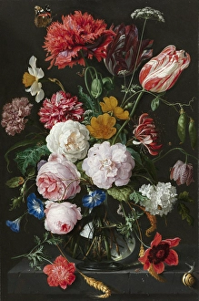 Still Life with Flowers in a Glass Vase, Jan Davidsz. de Heem, 1650 - 1683 Still Life with Flowers in a Glass Vase, Jan Davidsz. de Heem, 1650 - 1683
