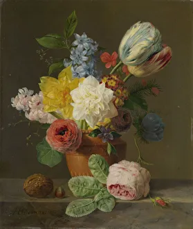 Life Flowers Nuts Flower life terracotta vase Life Flowers Nuts Flower life terracotta vase