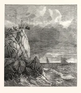 The Lizard Serpentine Signal-Staff Quarry, Near Cadgwith, Cornwall, 1854 The Lizard Serpentine Signal-Staff Quarry, Near Cadgwith, Cornwall, 1854