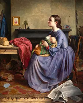 British Oil On Canvas Prints: Lord, Thy Will Be Done Signed and dated, lower left: PCALDERON - 1855