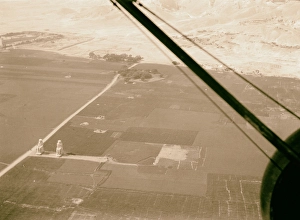 Luxor Air view Looking down Colossi Memnon Luxor S Luxor Air view Looking down Colossi Memnon Luxor S