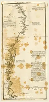 Rare Antique Maps Online Prints: Map of the course of the Nile, 1821