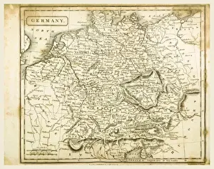 Germany Map Prints: Map Germany